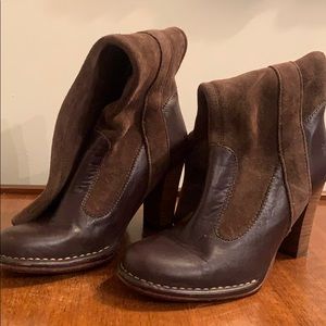 Frye Villager Pull On Brown Leather Boots Size 6.5